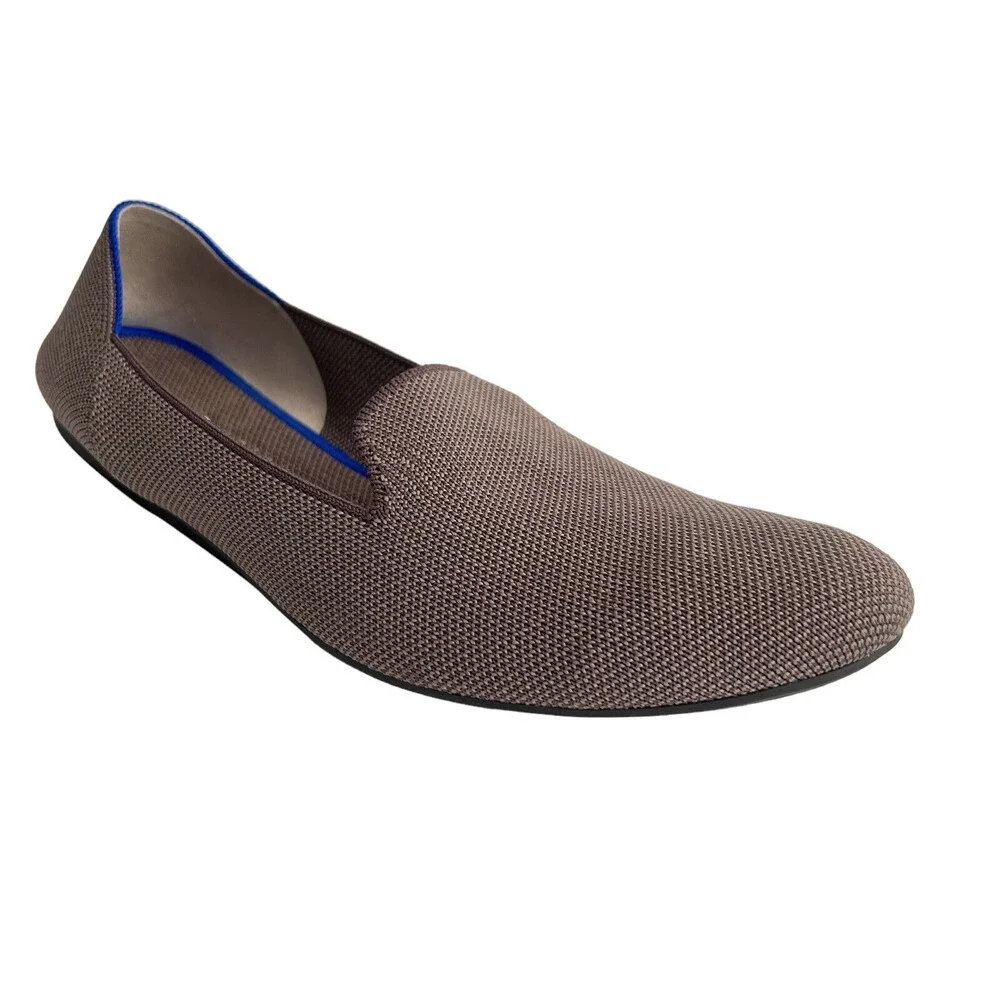Rothy’s Blue Halo Ballet Round Washable Toe Flats Brown 11
